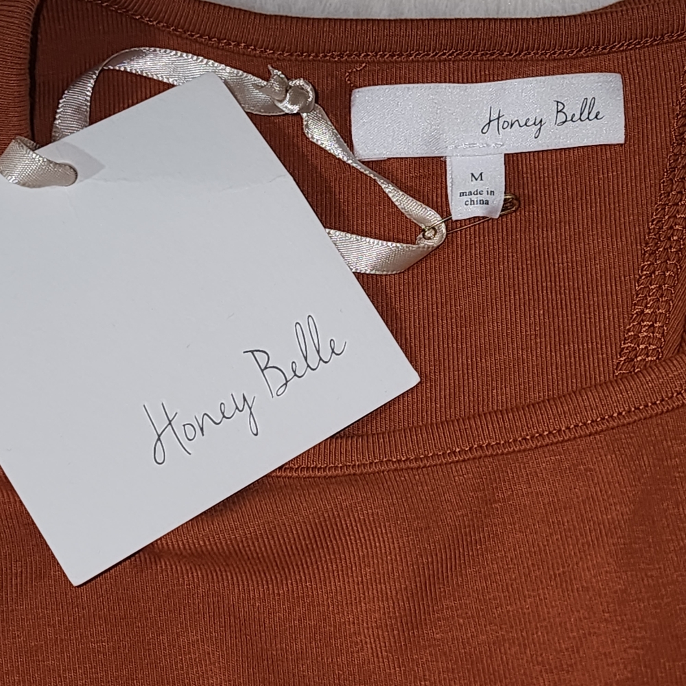 Honey Belle Terracotta Crop Top - Picture 2 of 4